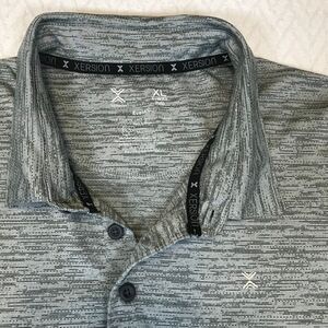XERSION Golf Polo Shirt Men XL Gray Lifestyle EverAir Short Sleeve Recycled Mat